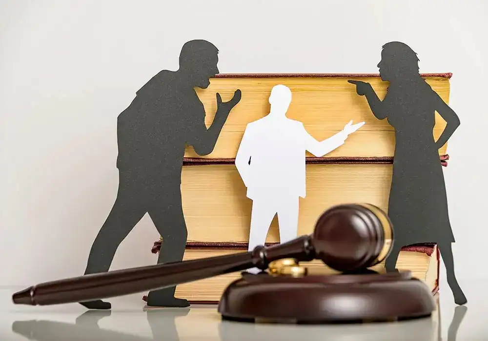 image of couple arguing through divorce Cumbria